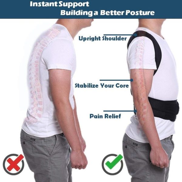 Posture Corrector Belt for Back Pain Relief – Spine & Shoulder Support