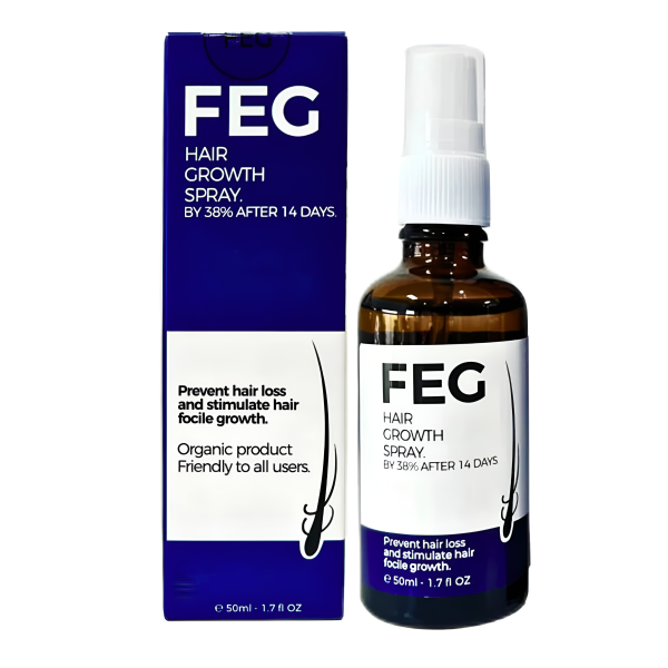 FEG Plus Hair & Beard Growth Serum Spray – 50ml Regrowth Treatment