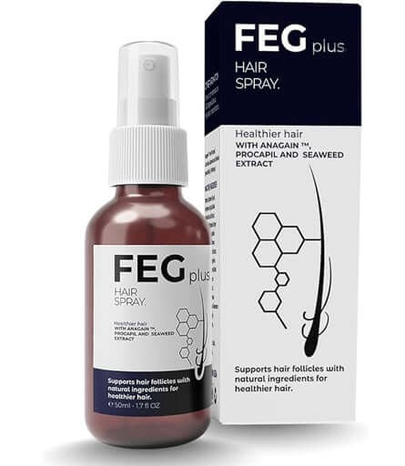 FEG Plus Hair & Beard Growth Serum Spray – 50ml Regrowth Treatment