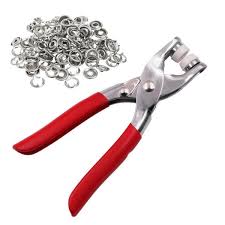 High Quality Metal Snap Buttons Press Plier_9.5mm Metal Sewing Prong Ring Buttons Clip Plier _Diy Button Punch Tool For Baby Clothes_abaya Ring Metal Button Presser Machine Fastener Snap Buttons Kit Tich Button Tool Kit (Homeducts)