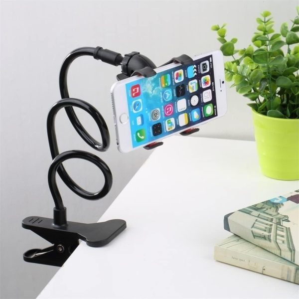 Mobile Phone Stand Holder Flexible And Power Full Grip – 360 Degree Rotating Mobile Stand Bedside Able Lazy Snake Mobile Phone Holder – Random Color