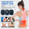 Portable EMS Mini Electric Neck Back Body Massager Cervical Electric Neck Back Massager Muscle Therapy Pressure Pain