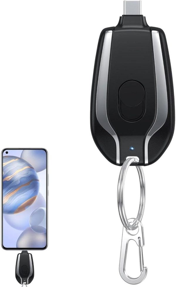 Emergency Keychain Portable Charger Power Bank (random Color)