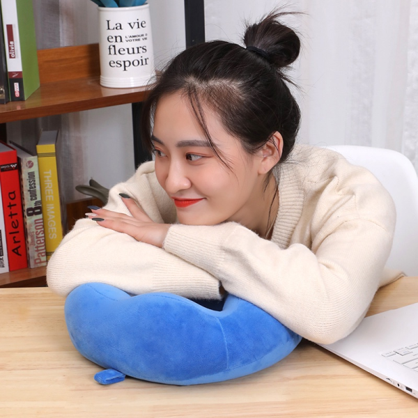 Imported U Shaped Pillows For Sleeping – Portable Travel Neck Pillows For Adults – Neck Pillow For Flight, Car & Home – Random Color ( Multi Design)